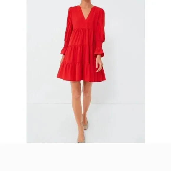 Pomander Place By Tuckernuck KENZO Vibrant Red Long Sleeve Dress